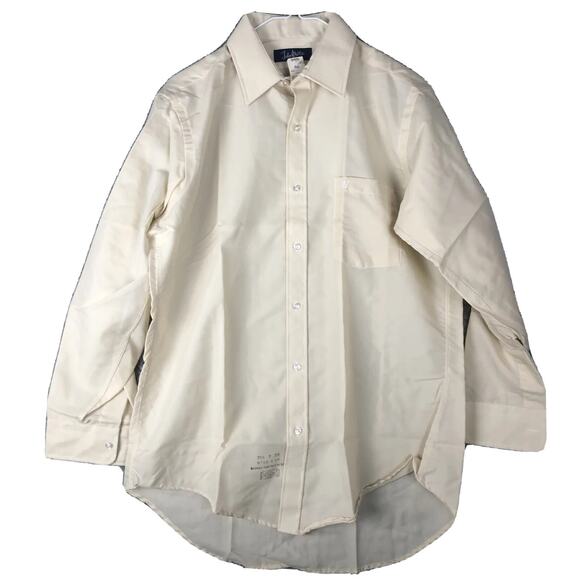Vtg John Weitz Men Button Down LongSleeve Dress Shirt Sz 15 1/2-2 Single Stitch - Picture 1 of 16
